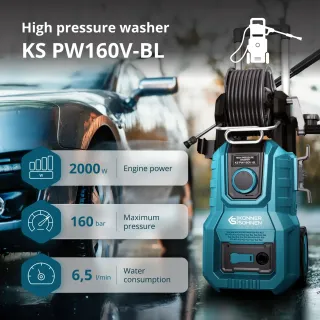 Водоструйка KOENNER-SOEHNEN KS PW160V-BL/ 2kW/ 160 bar