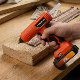 Акумулаторен пистолет за топло лепене Power Plus POWDP7052/ 20V