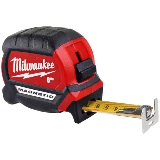 Противоударна магнитна ролетка Milwaukee 4932464600/ 8 м
