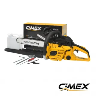 ПРОМО ПАКЕТ! Бензинов верижен трион CIMEX MS350-16 + шина и верига OGBC-16/ 2.0 к.с.