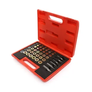 Комплект за ремонт на пробки на картер KraftDele KD10512/ 114 части