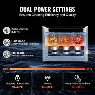 Ултразвукова почистваща вана VEVOR KZ-F15/ 600W