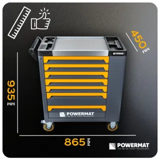 Количка с инструменти POWERMAT PM-SN-261M/ 261 части Количка с инструменти POWERMAT PM-SN-261M/ 261 части