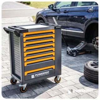 Количка с инструменти POWERMAT PM-SN-261M/ 261 части Количка с инструменти POWERMAT PM-SN-261M/ 261 части
