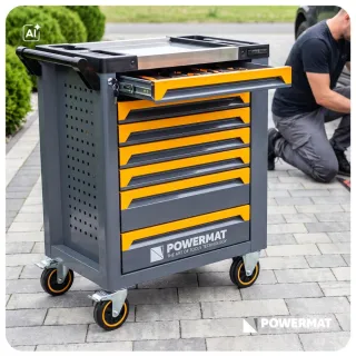 Количка с инструменти POWERMAT PM-SN-261M/ 261 части Количка с инструменти POWERMAT PM-SN-261M/ 261 части