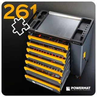 Количка с инструменти POWERMAT PM-SN-261M/ 261 части Количка с инструменти POWERMAT PM-SN-261M/ 261 части