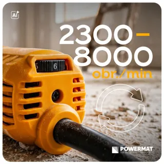 Шлайф машина за бетон Powermat PM-SDB-1400T/ 1400W/ 125 мм