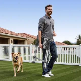 Телескопична сгъваема стълба VEVOR MF-STL260/ 2.54 м