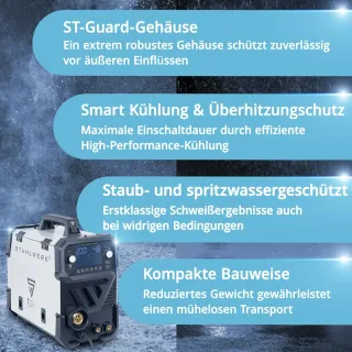 Инверторен заваръчен апарат STAHLWERK MIG MAG 200 ST Digital/ 200A Инверторен заваръчен апарат STAHLWERK MIG MAG 200 ST Digital/ 200A