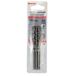 Свредлo за бетон CYL-3 на Bosch 6.0 mm комплект 3 броя Свредлo за бетон CYL-3 на Bosch 6.0 mm комплект 3 броя