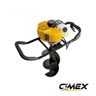 Бензинов свредел CIMEX EA300 + 3 свредла + удължител / 4,7 к.с / 150 / 250 / 300 мм