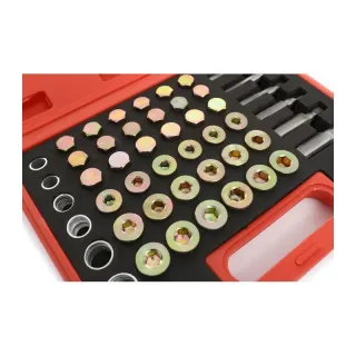 Комплект за ремонт на пробки на картер KraftDele KD10512/ 114 части