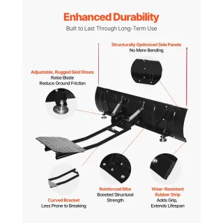 Приставка снегорин VEVOR ATV-001J-60/ 1524х385 мм