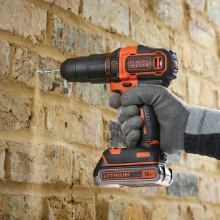 Акумулаторен ударен винтоверт Black and Decker BDCHD18K1B2/ 18V/ 2Ah