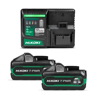 Комплект акумулаторни батерии и зарядно HiKOKI - Hitachi Li-Ion UC36YSL2WAZ/ 36/18 V/ 2х4/8 Ah