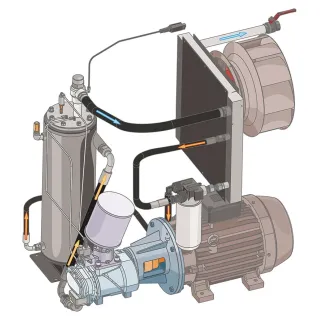 Винтов компресор с директно задвижване и честотен контрол Comprag DV-9010/ 90kW/ 400V