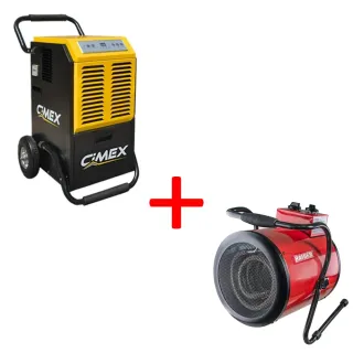 Комплект за бързо изсушаване - Калорифер Raider RD-EFH11 с влагоуловител CIMEX DH50