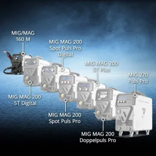 Комбиниран заваръчен апарат 5 в 1 STAHLWERK MIG/MAG 160 M/ 160A