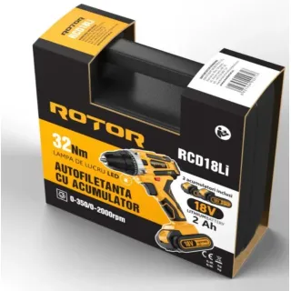 Акумулаторен винтоверт ROTOR RCD18Li /18V/ 2x2Ah Акумулаторен винтоверт ROTOR RCD18Li /18V/ 2x2Ah