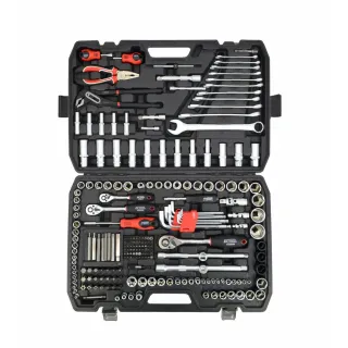 Комплект тресчотки и вложки AWTools AW39225BL/ 225 бр. Комплект тресчотки и вложки AWTools AW39225BL/ 225 бр.