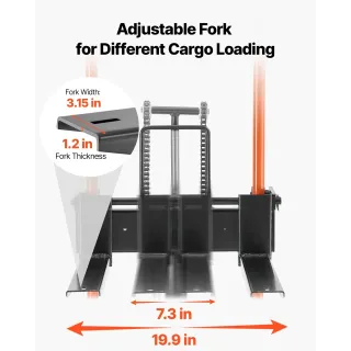 Хидравлична палетна количка VEVOR scddc1000/ 205 кг