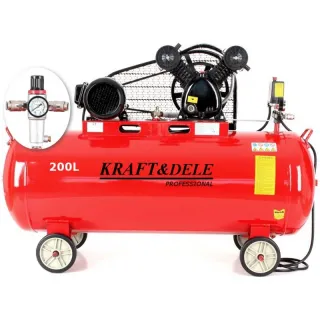 Маслен компресор KraftDele KD1473/ 3.8 kW / 5.2 к.с.