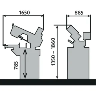Лентоотрезна машина METALLKRAFT BMBS 230 x 280 H-DG/ 1.4 kW