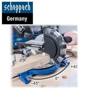 Потапящ циркуляр за ъглово рязане Scheppach HM210L/ 1200W