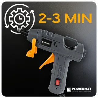 Пистолет за горещо лепене POWERMAT PM-PDK-100T/ 100W