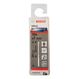 Свредло HSS-G за метал на Bosch 1.0 mm комплект 10 броя Свредло HSS-G за метал на Bosch 1.0 mm комплект 10 броя