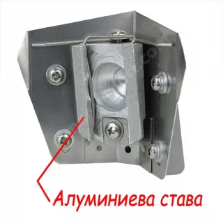 Флъшер ъглова шпакла с адаптор DELKO TOOLS 8 см