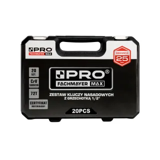 Комплект тресчотка с вложки PRO PRO-WK402/ 20 части