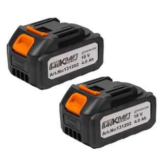 Комплект акумулаторни безчеткови машини Baukraft BK-AGCDRH3/ 18V/ 2x4Ah