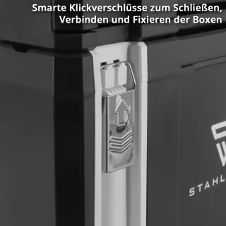 Комплект кутии за инструменти с платформа STAHLWERK 6969/ 3 бр.