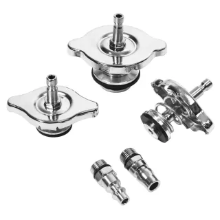 Комплект за тестване на течове от охладителната система на автомобили KraftDele KD12501/ 28 части