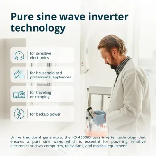 Инверторен генератор газ/бензин KOENNER-SOEHNEN KS 4500iG/ 4.5kW/ 13л Инверторен генератор газ/бензин KOENNER-SOEHNEN KS 4500iG/ 4.5kW/ 13л