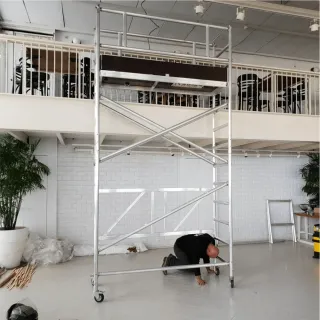 Професионално мобилно алуминиево скеле Bisonte ProTUBE F180/ 3.6 м Професионално мобилно алуминиево скеле Bisonte ProTUBE F180/ 3.6 м