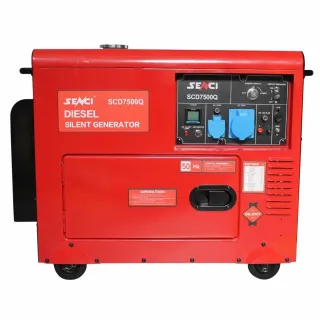 Дизелов шумоизолиран генератор SENCI SCD7500QN/ ATS/ AVR/ 230V/ 6kVA/ 18 л