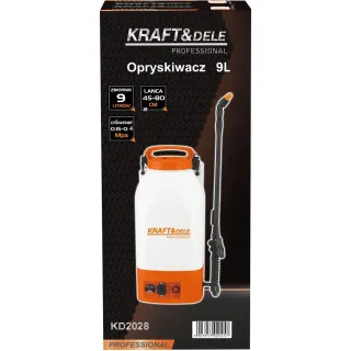 Акумулаторна пръскачка KraftDele KD2028/ 12V/ 9 л