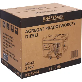 Дизелов генератор KraftDele KD3244/ 7kW/ 230V/ 12.5 л Дизелов генератор KraftDele KD3244/ 7kW/ 230V/ 12.5 л