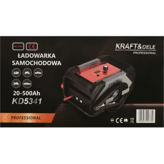 Зарядно устройство за акумулатори със стартова функция KraftDele KD5341/ 12/24V/ 20-500Ah/ 170A