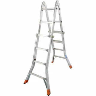 Алуминиева телескопична стълба KRAUSE TeleMatic 4+4