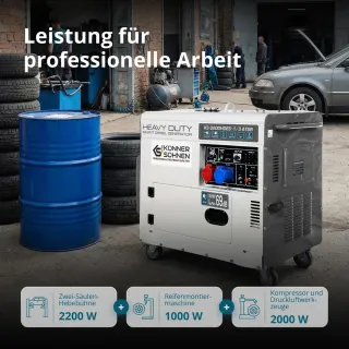 Дизелов шумоизолиран генератор KOENNER-SOEHNEN KS 9200HDES-1/3 ATSR/ 6.5-7.5kW Дизелов шумоизолиран генератор KOENNER-SOEHNEN KS 9200HDES-1/3 ATSR/ 6.5-7.5kW