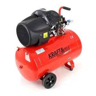 Маслен двубутален компресор KraftDele KD1483 - 100L 3.0 kW 