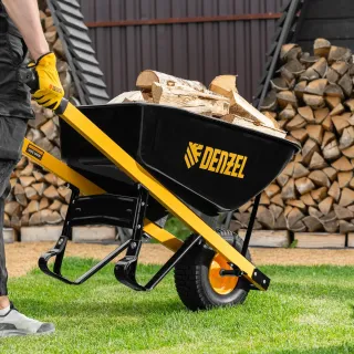 Подсилената строителна количка Denzel 6899977/ 230 кг