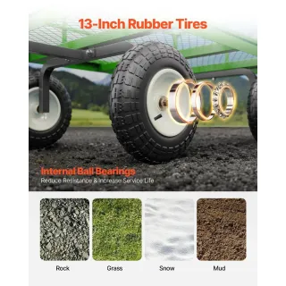 Метална градинска количка VEVOR V1200G/ 544 кг Метална градинска количка VEVOR V1200G/ 544 кг