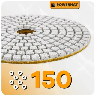 Диамантен полиращ диск Powermat PM-DTS-1051T/100 мм/ P150