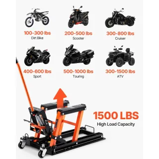 Хидравличен крик за мотоциклет VEVOR ZX0901-7B/ 680 кг Хидравличен крик за мотоциклет VEVOR ZX0901-7B/ 680 кг