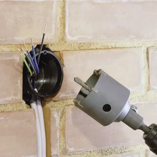 Боркорона за тухли и бетон Wolfcraft 5490000/ 105х46 мм