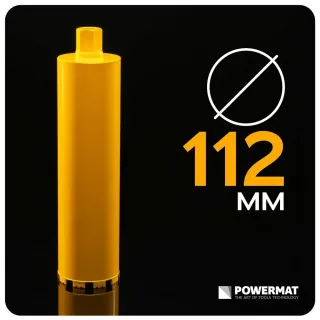 Диамантена боркорона за бетон POWERMAT PM-DWK-112x450M/ 112 x 450 мм
